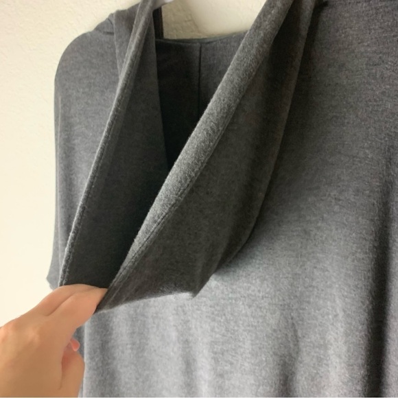 Athleta womens purana wrap sweatshirt long sleeve gray - Picture 3 of 9
